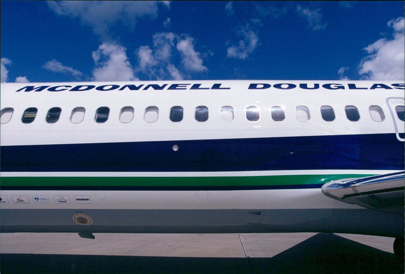 Airplane: MD-90 Plane - Vintage Photograph