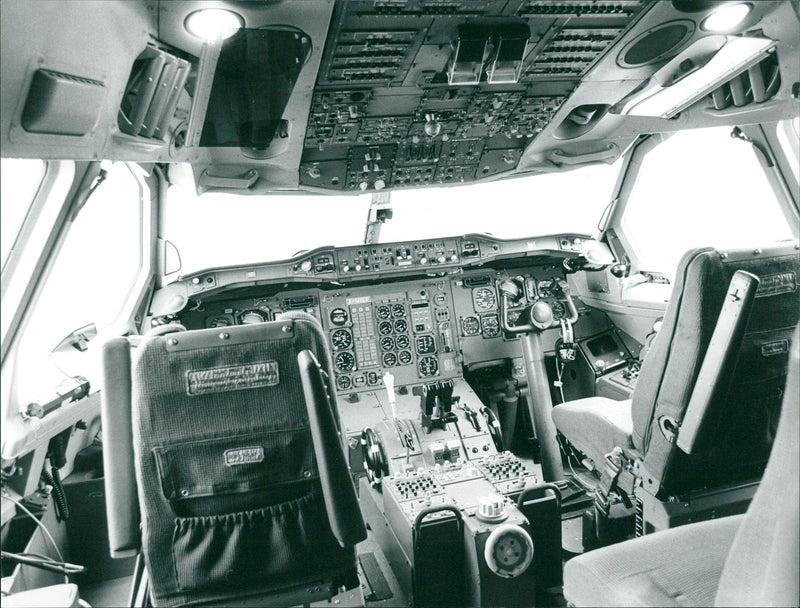 Aircraft Cockpit - Vintage Photograph