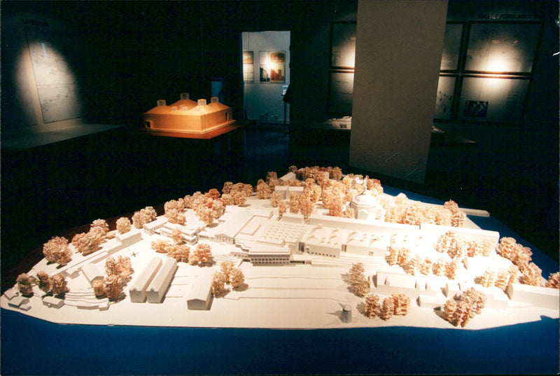 Model of the new Modern Museum - Vintage Photograph
