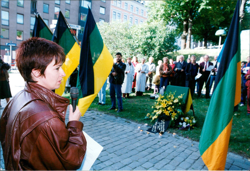 Mona Sahlin is a Swedish politician. - Vintage Photograph