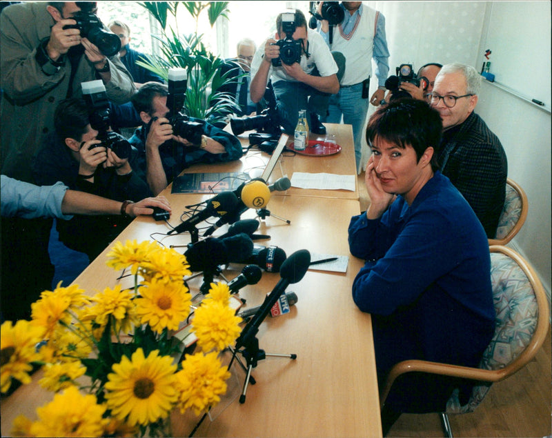 Mona Sahlin is a Swedish politician. - Vintage Photograph