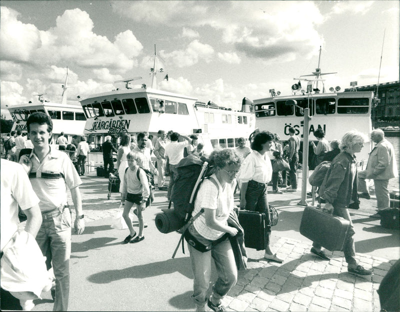 Archipelago boats - Vintage Photograph