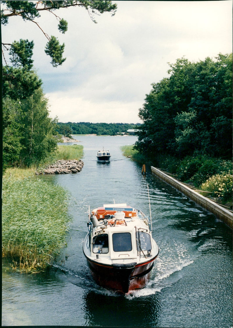 Archipelago boats - Waxholmsbolage - Vintage Photograph