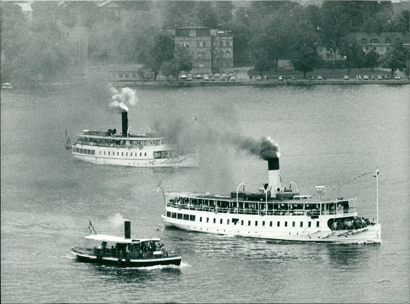 Archipelago boats - Vintage Photograph