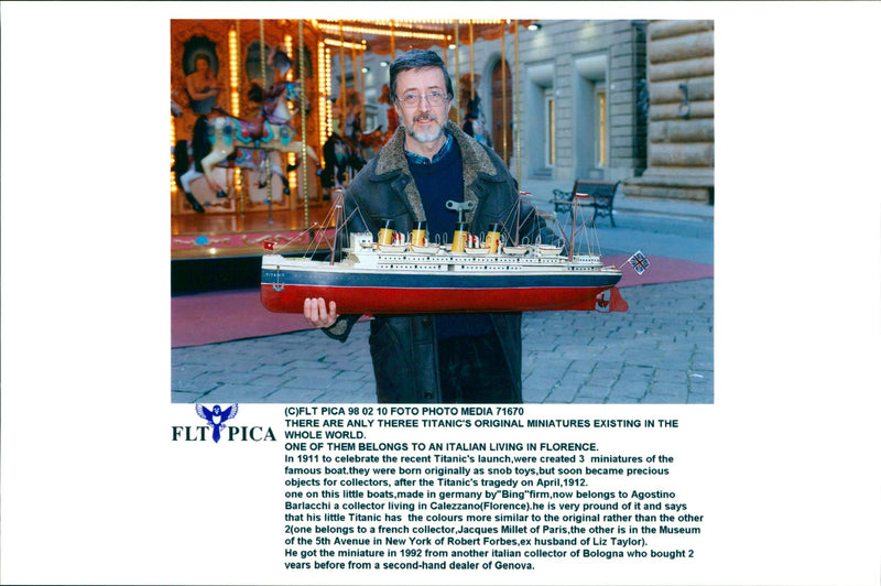 Model of Titanic - Vintage Photograph