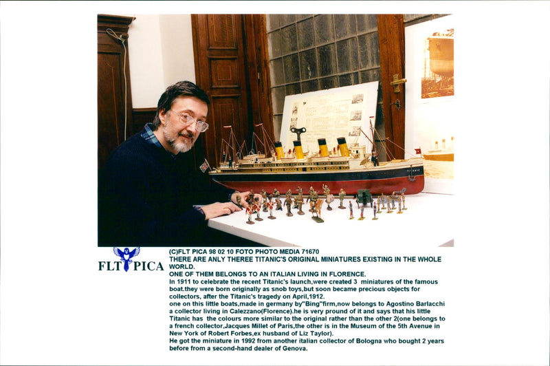 Model of Titanic - Vintage Photograph