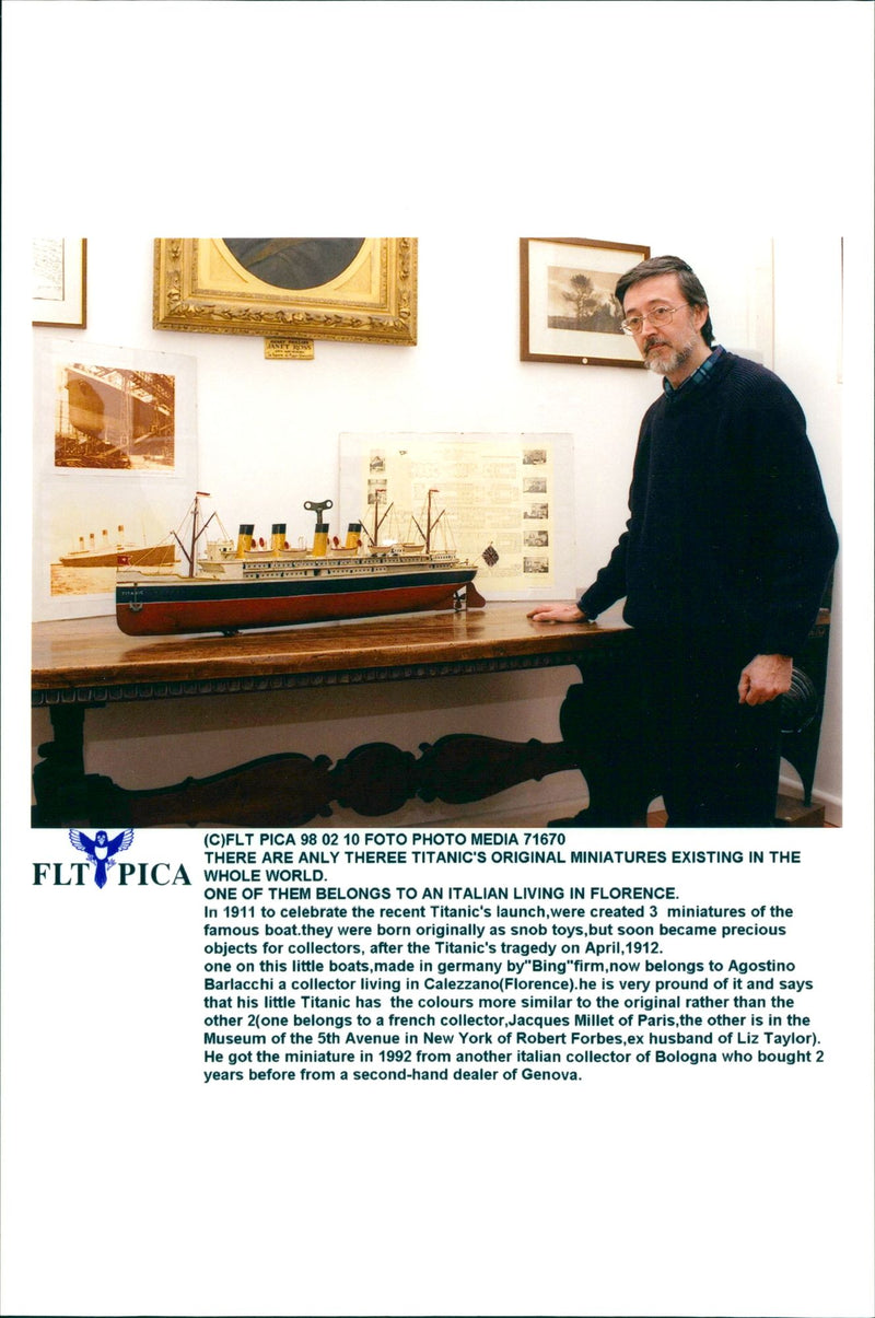 Model of Titanic - Vintage Photograph