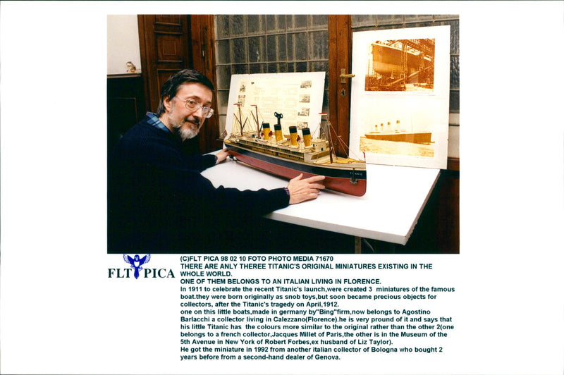 Model of Titanic - Vintage Photograph