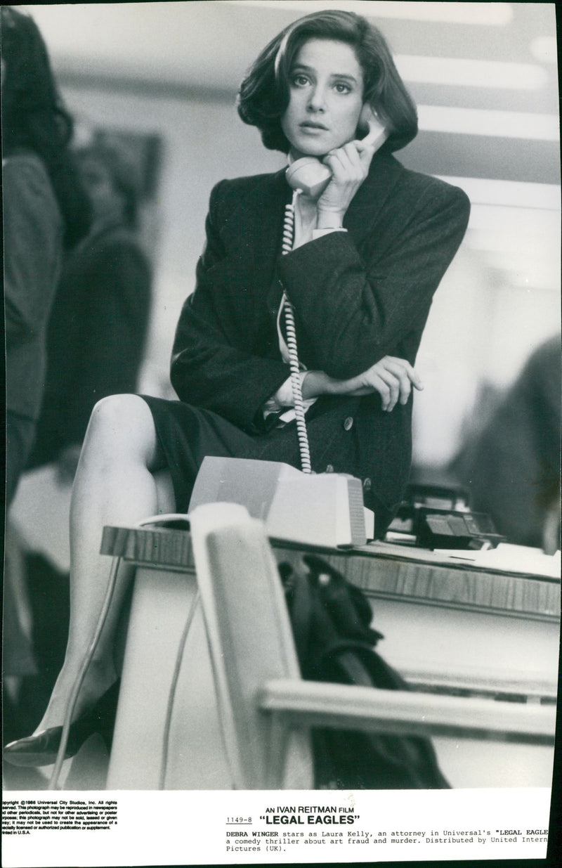 Debra Winger stars as Laura Kelly in "Legal Eagles" - Vintage Photograph
