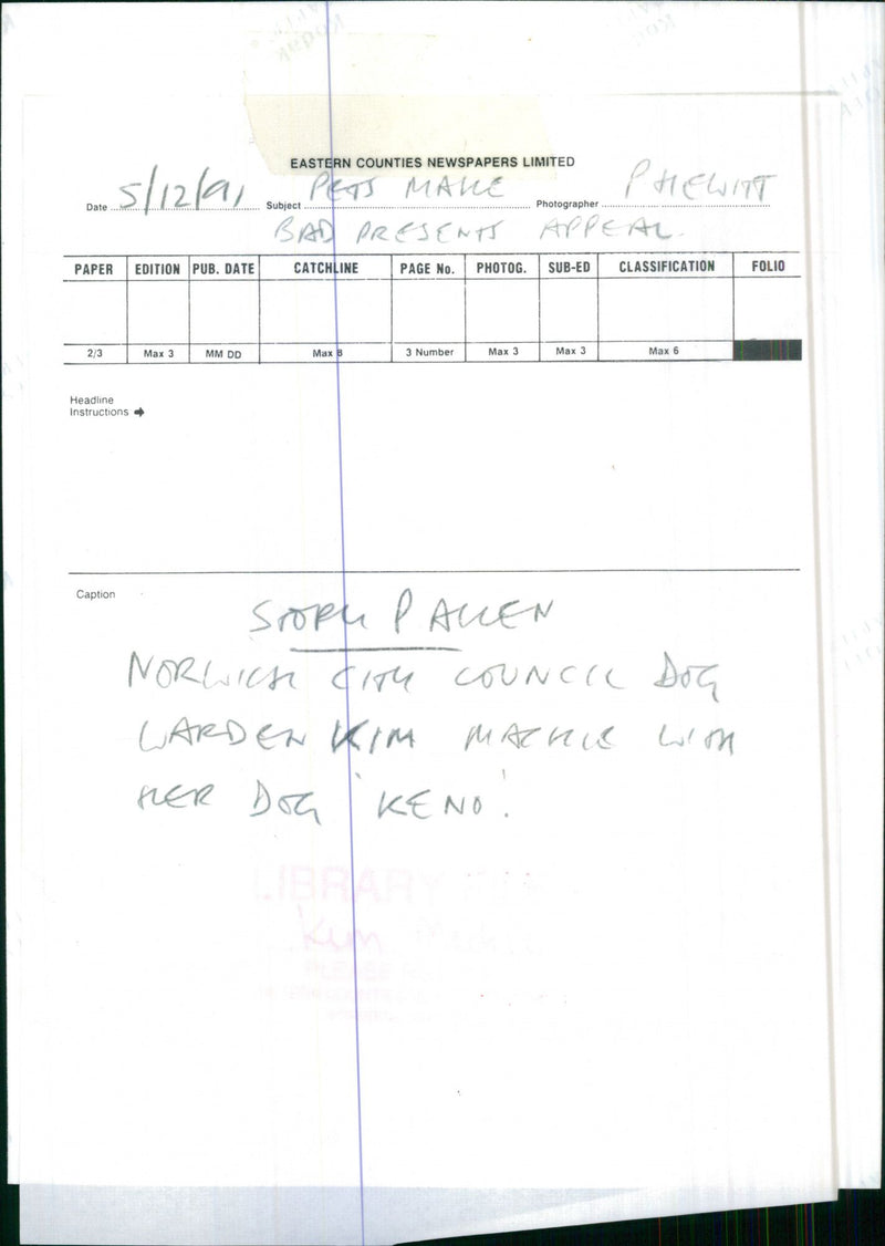 Kim Mackie - Vintage Photograph