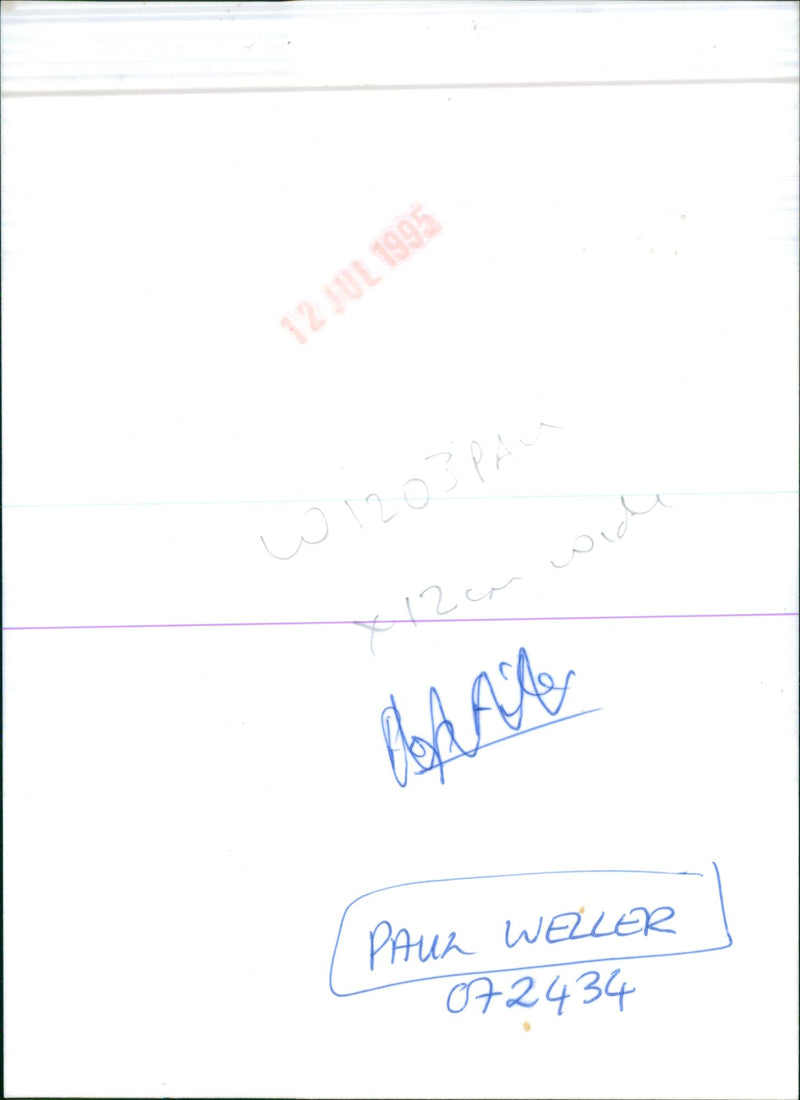 Paul Weller in concert - Vintage Photograph