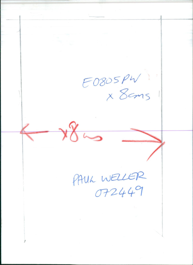 Paul Weller in concert - Vintage Photograph