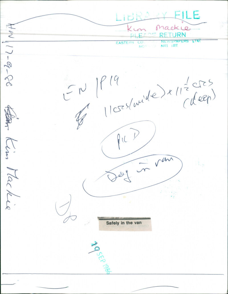 Kim Mackie - Vintage Photograph