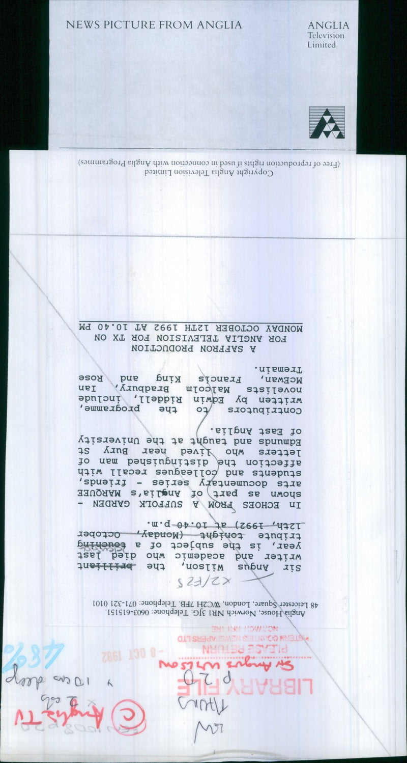 1992 KING SERIES WRITER TELEVISION DIED - Vintage Photograph