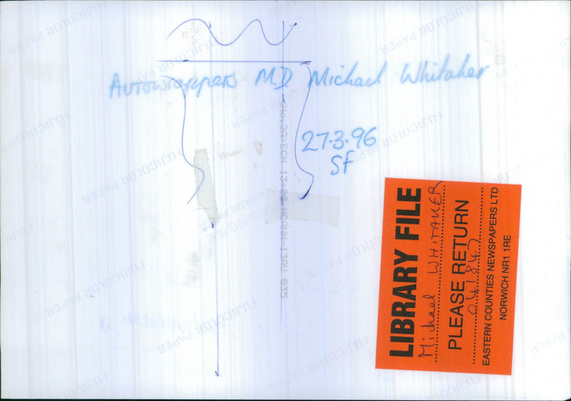 Michael Whitaker, Autowrappers - Vintage Photograph