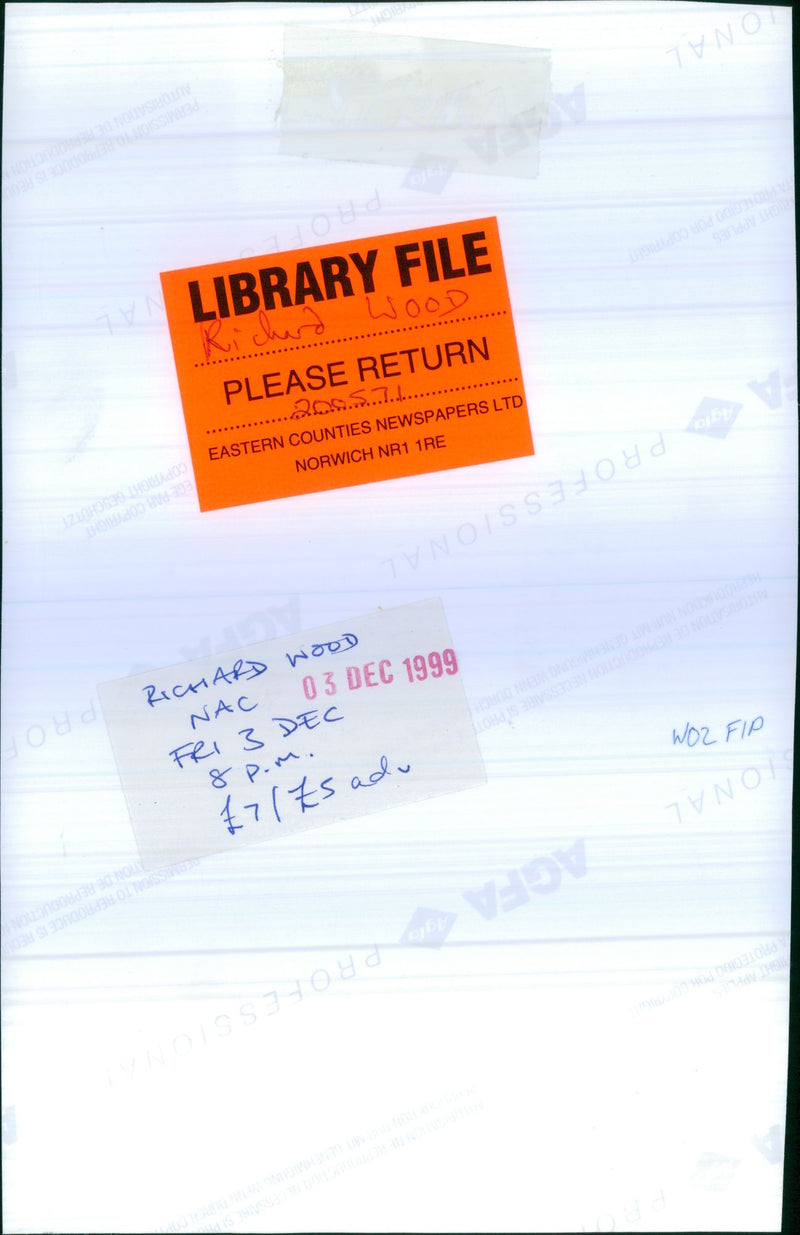 Richard Wood in concert - Vintage Photograph