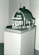 A model of a house in Enskede in southern Stockholm - Vintage Photograph