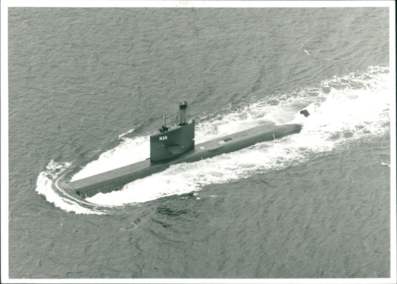 Submarine in the NÃ¤ckenserien - Vintage Photograph