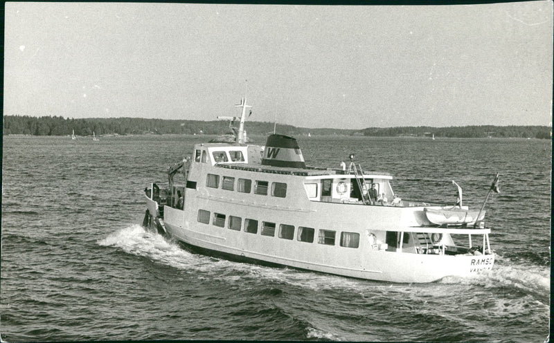 Vaxholmsbolaget's boat Ramso - Vintage Photograph