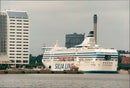 Silja Line terminal in Stockholm - Vintage Photograph