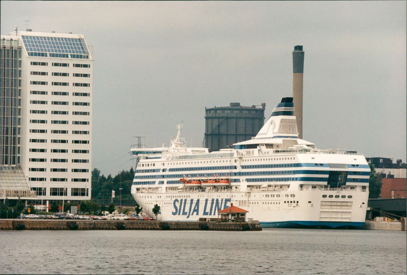 Silja Line terminal in Stockholm - Vintage Photograph