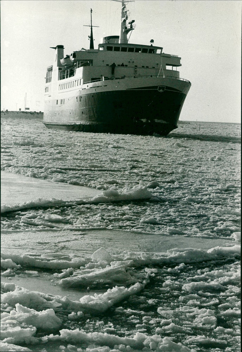 Ships, Denmark Traffic - Vintage Photograph