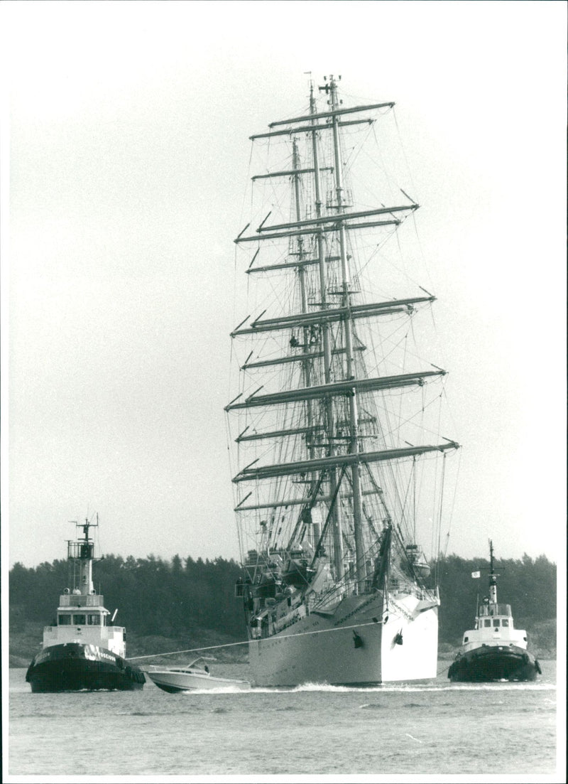 Real Vessel Towers - Vintage Photograph