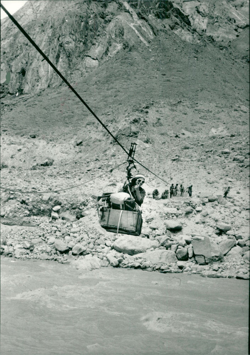 Anders Landström. Expeditions and Research, Gasherbrum Expedition - 1985 - Vintage Photograph