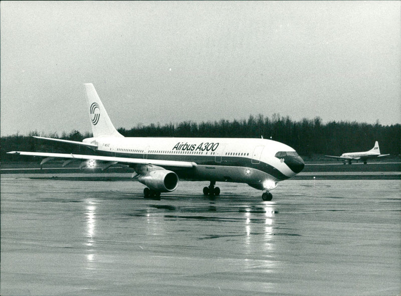 Photograph of Airbus A300 . - Vintage Photograph