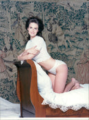 Model in lace underwear - Vintage Photograph
