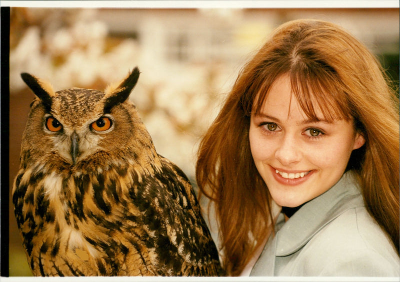 All Eyes Of Mac The Eagle Owl Aucote Yesterday - Vintage Photograph