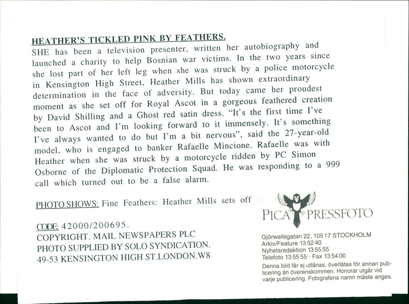 Photo model Heather Mills in spring hat by David Schilling - Vintage Photograph