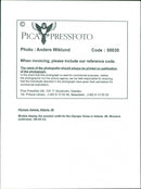 Olympic Games Atlanta with Models Displaying the Swedish Outfit - Vintage Photograph