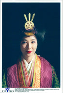 Model in kimono, Japanese costume - Vintage Photograph