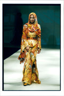 Model on catwalk shows fashion by Jean Paul Gaultier - Vintage Photograph