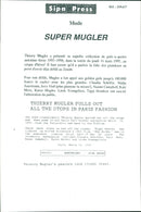 Spring costume model by fashion designer Thierry Mugler - Vintage Photograph