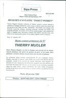 Fashion clothing. Dess and skirt. Paris Fashion Week, Houte Couture Spring/Summer 1997 - Vintage Photograph