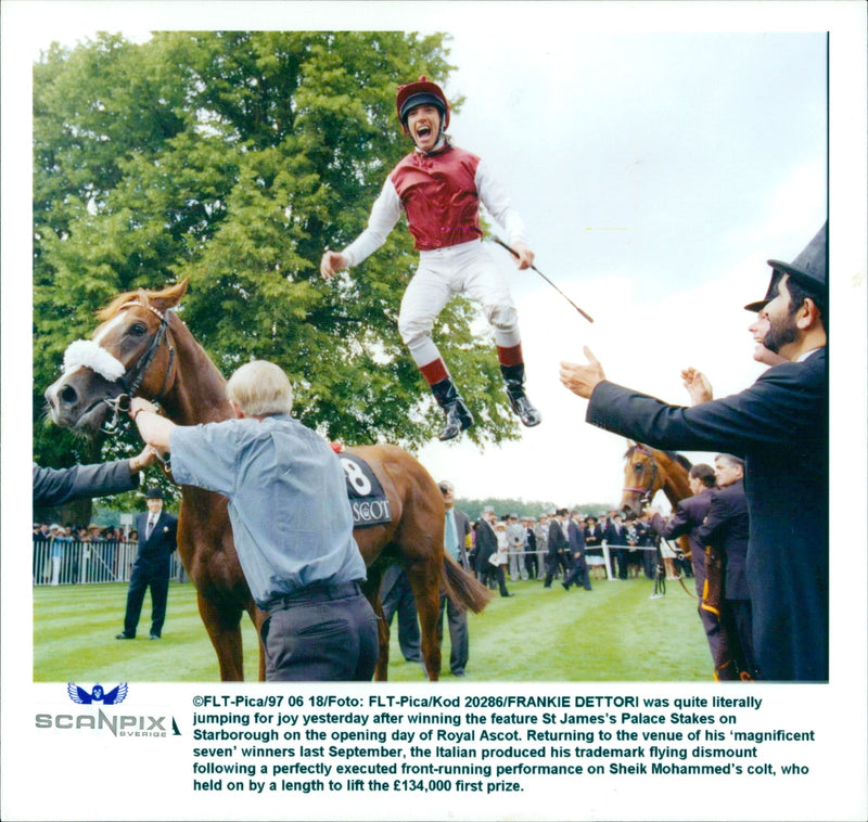 Frankie Dettori - Vintage Photograph