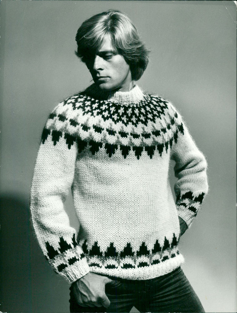 Knitted sweater - Vintage Photograph