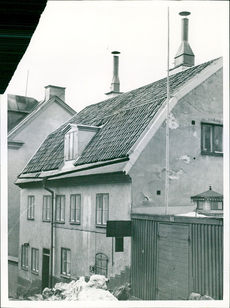 Bellman house in Urvädersgränd - Vintage Photograph