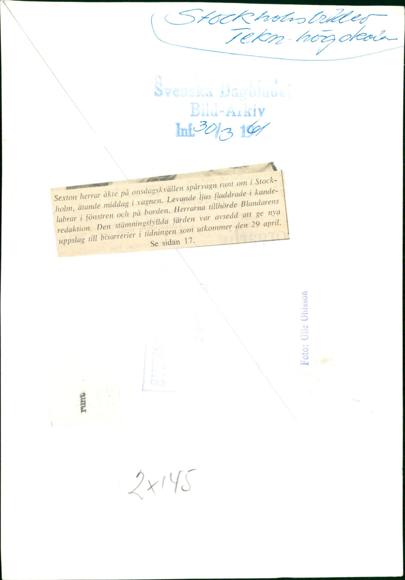 Technical college "Blandarens" editors - Vintage Photograph
