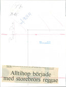 Swedish musician Papa Dee. Everything started with big brother's reggae - Vintage Photograph