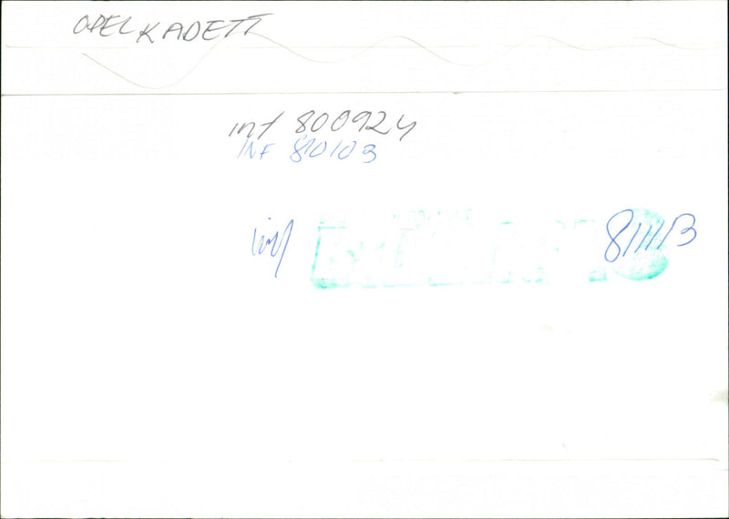 Opel cars, model: Kadett - Vintage Photograph