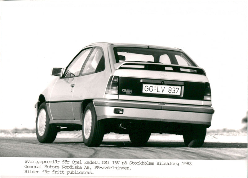 Opel cars, model: Kadett GSi 16V, model year: 1988 - Vintage Photograph