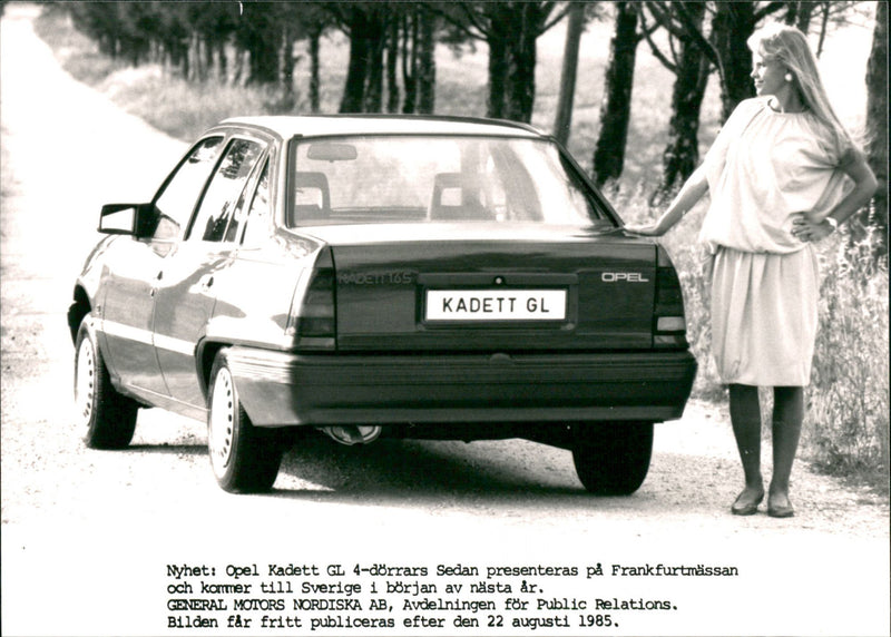 Opel cars, model: Kadett Sedan, model year: 1986 - Vintage Photograph