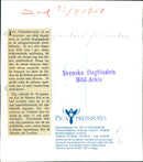 Erik Zetterström is a swedish writer. - Vintage Photograph