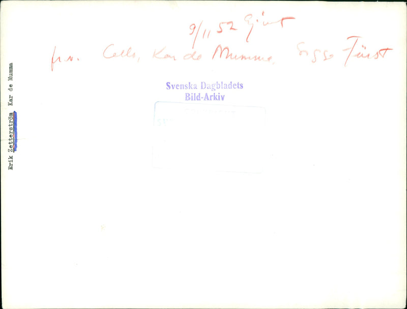 Erik Zetterström is a swedish writer. - Vintage Photograph