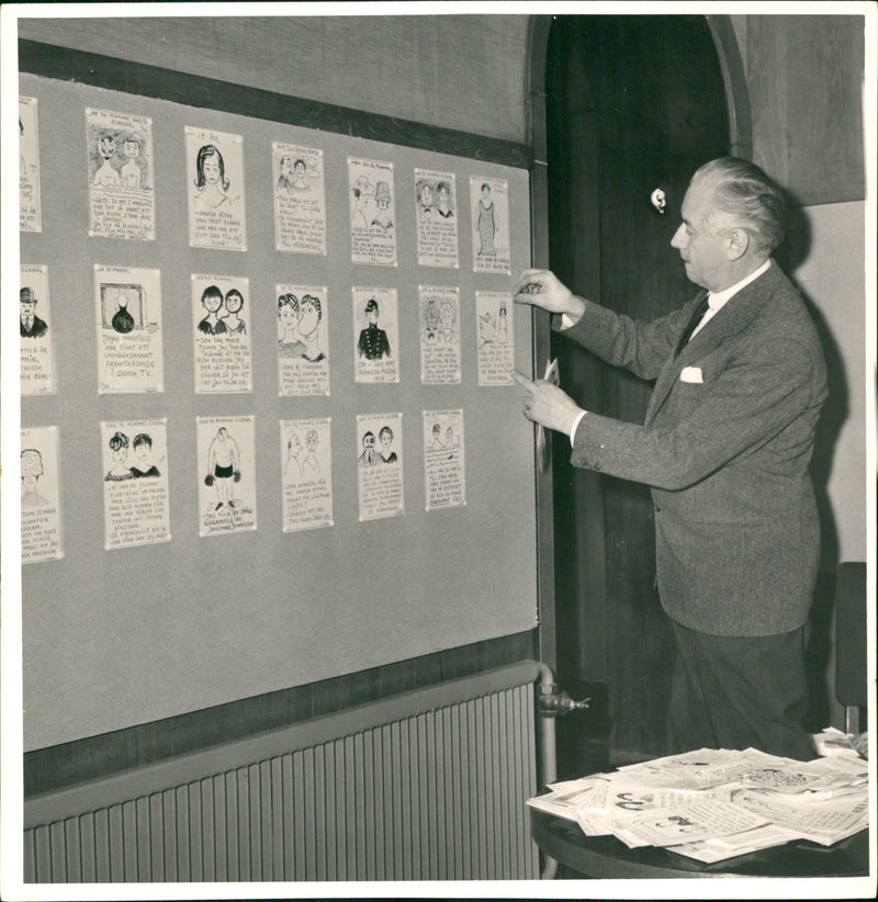 Erik Zetterström is a swedish writer. - Vintage Photograph