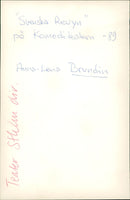 Anna-Lena Bergelin, Swedish writer at the Comedy Theater. - Vintage Photograph