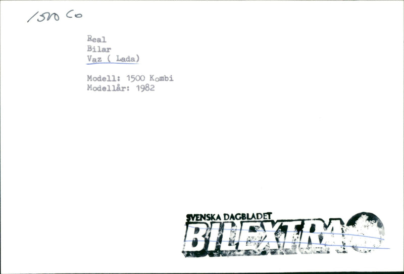 Soviet Car, Lada 1500 Kombi, Model 1982. - Vintage Photograph